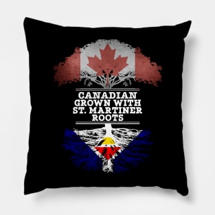 Canadian Grown With St. Martiner Roots - Gift for St. Martiner With Roots From Saint Martin Pillow
