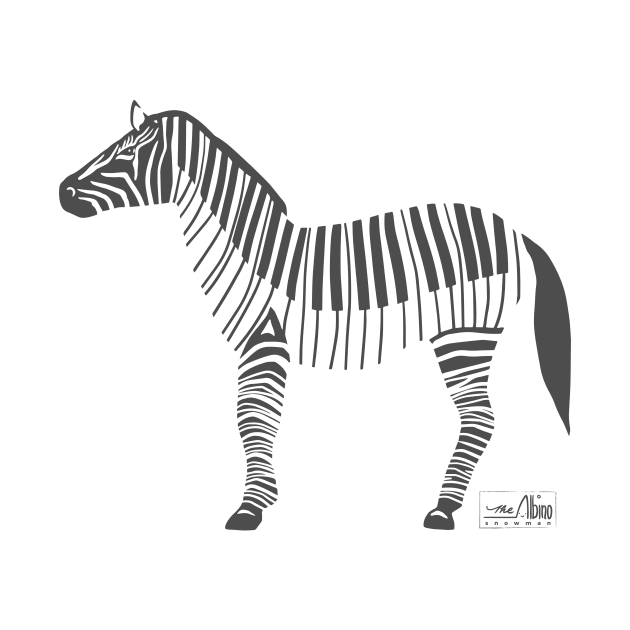 Piano Zebra by TheAlbinoSnowman