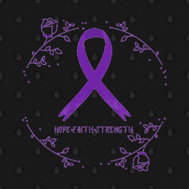 Hope•Faith•Strength IBD Awareness Ribbon by CaitlynConnor