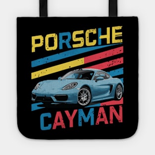 Porsche Cayman Vintage Car Classic Tote