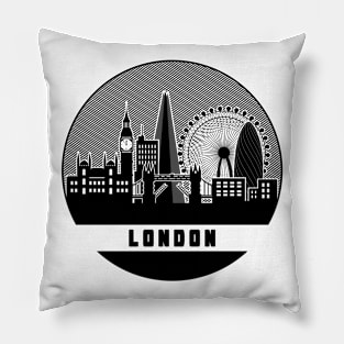 London England United Kingdom Skyline Pillow