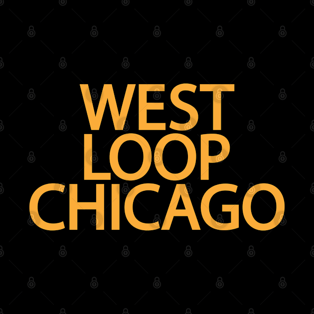 West Loop Chicago - Minimal Logo Design - Chicago Neighborhood Series by Boogosh
