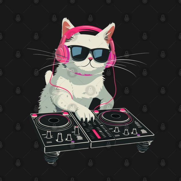 Cat DJ Rising by BilodeauBlue