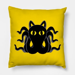 OctoPuss - octopus pussy cat surealisme Pillow