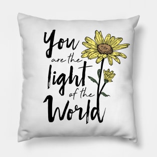 Sunflower Light of the World Pillow