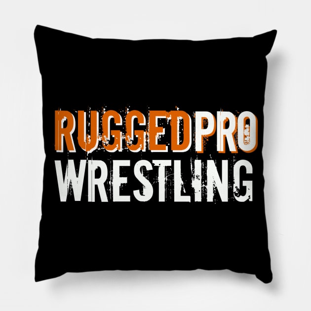 RUGGEDpro White/Orange Pillow by AustinFouts