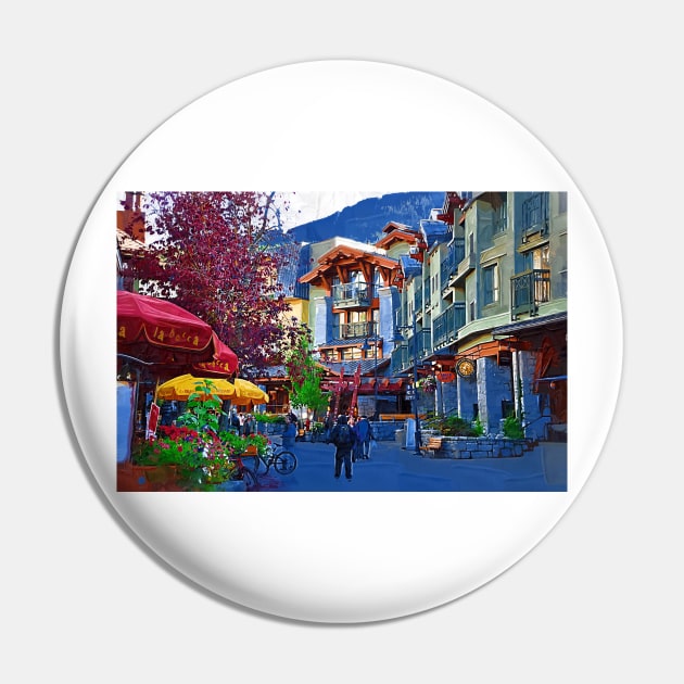 Pedestrian Village Pin by KirtTisdale