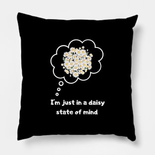 Daisies Flora Minimalist Retro Vintage Positive Pillow