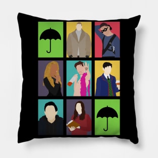 The Umbrella Academy Colors Pillow