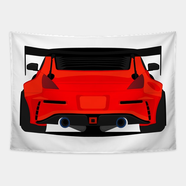 350Z RED Tapestry by VENZ0LIC