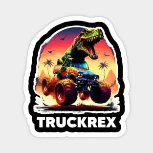 T-Rex Truck, Monster Truck Magnet