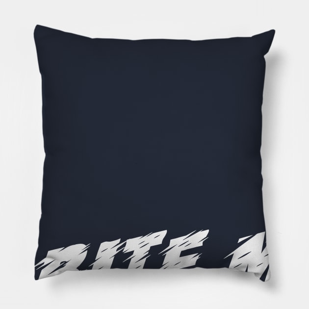 bite me - Dotchs Pillow by Dotchs