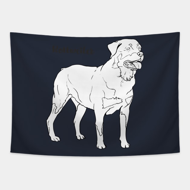 Rottweiler Tapestry by eRDe