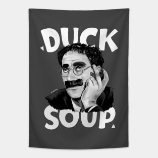 Groucho Marx - Duck Soup Illustration with Title Tapestry