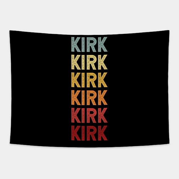 Kirk Vintage Name Gift Tapestry by CoolDesignsDz