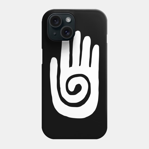 Hopi Hand Navajo - Native American Symbol Phone Case by Yusa The Faith