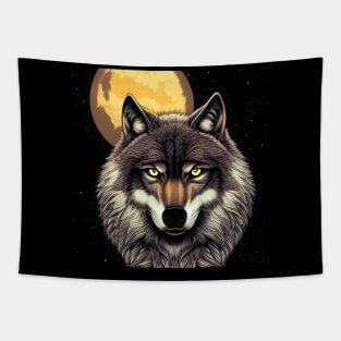 Moon Wolf Tapestry