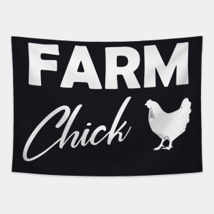 Farm Chick Farmer Woman Tapestry