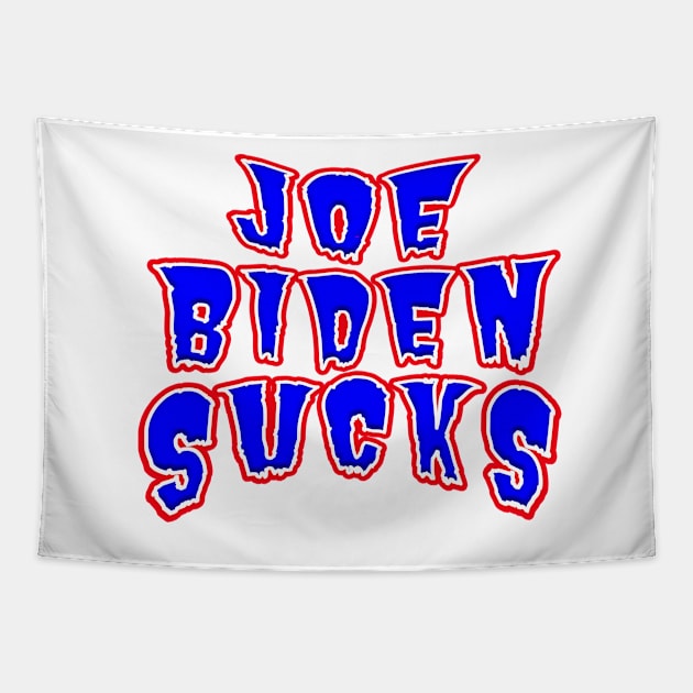 JOE BIDEN SUCKS Tapestry by Roly Poly Roundabout