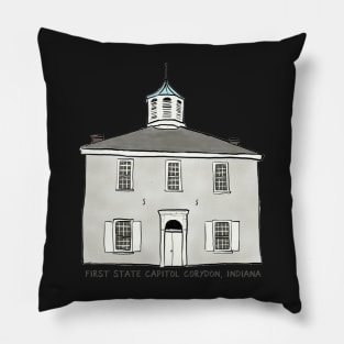 Corydon, Indiana First State Capitol Building Pillow