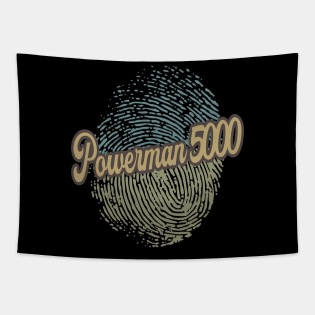 Powerman 5000 Fingerprint Tapestry by anotherquicksand