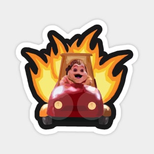 Baby Sinclair In His Car Magnet