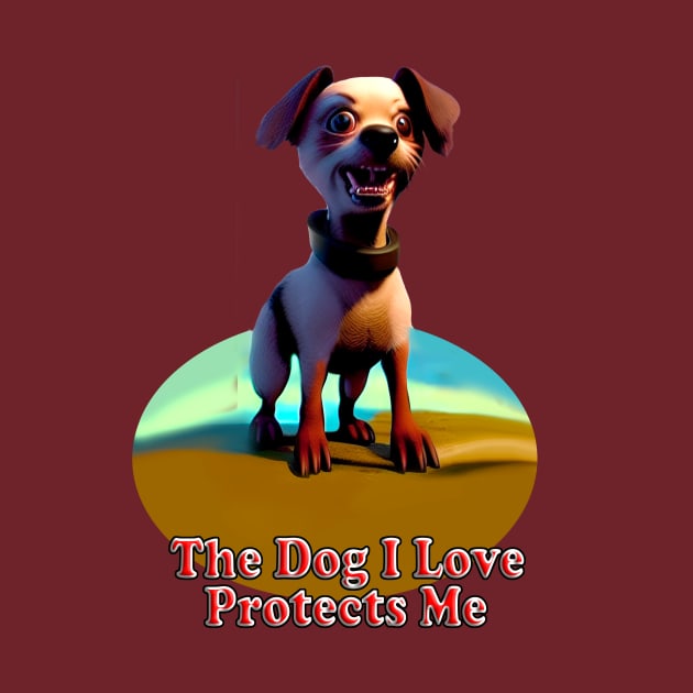 My Beautiful Dog, My Protector by enyeniarts