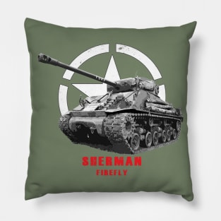 Sherman Firefly "Fury" Military tank WW2 Pillow