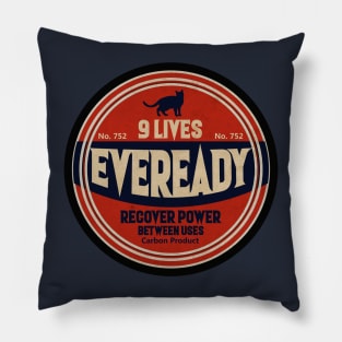 Nine Lives Cat Batery Pillow