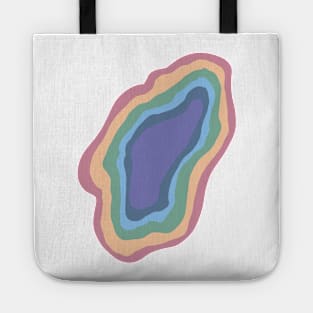 Rainbow Pattern Hand Drawing Tote