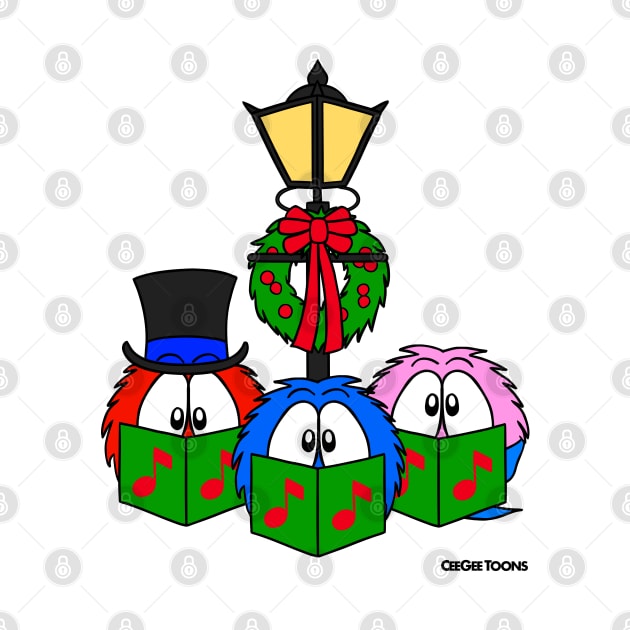 'Fluffy Christmas' Carol Singers by CeeGeeToons