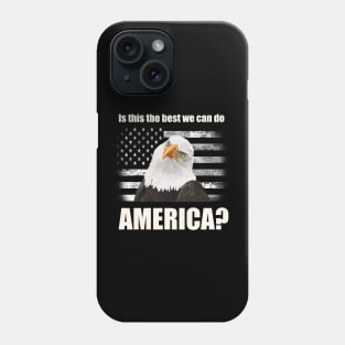Patriotic Angry Eagle and American Flag T-Shirt Phone Case