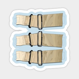 Khaki fastening straps Magnet