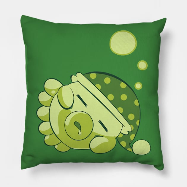 Sleepy Tako Pillow by tastelesssandwiches