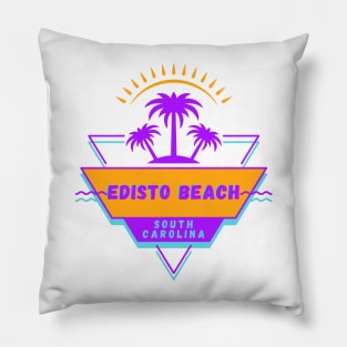 Edisto Beach South Carolina Vibes 80's Pillow