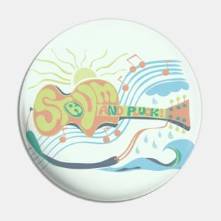 Acoustic guitar summer vibes Pin