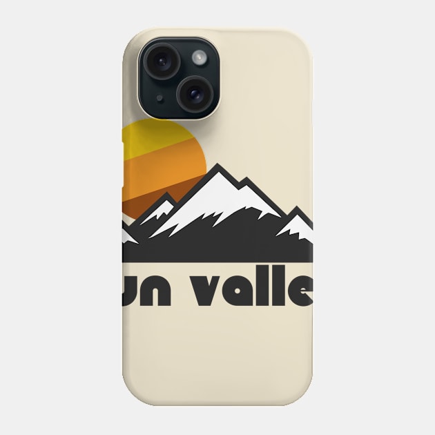 Retro Sun Valley ))(( Tourist Souvenir Travel Design Phone Case by darklordpug