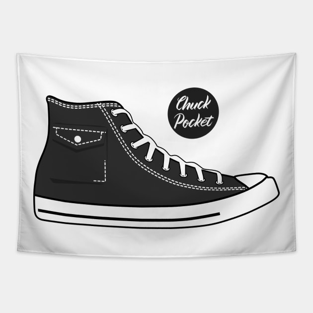 Shoe chuck pocket grey Tapestry by creative.z