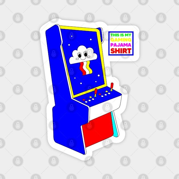 This This Is My Gaming Pajama Shirt 3. Retro Magnet by Megadorim