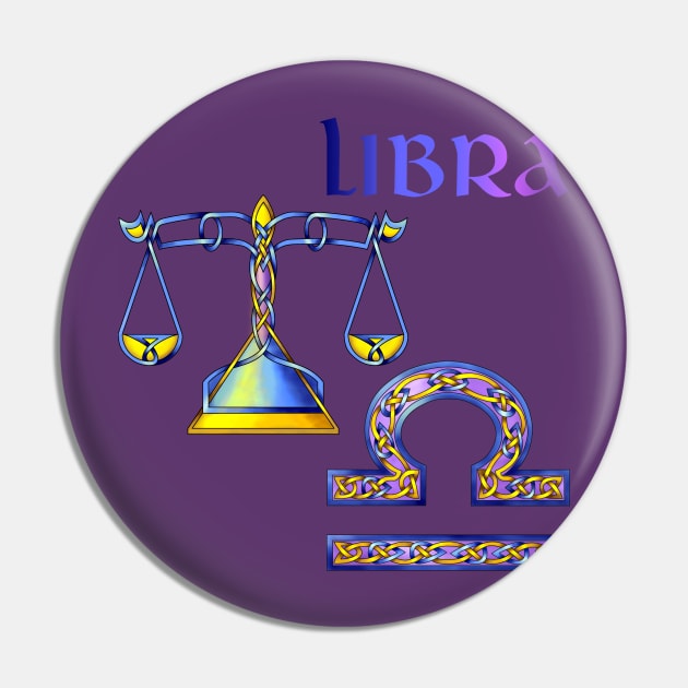 Libra Pin by KnotYourWorld4