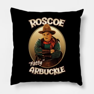 Roscoe 'Fatty' Arbuckle Design Pillow