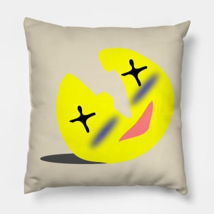 Mood Funny Silly Face Cartoon Smile Emoji Design Pillow