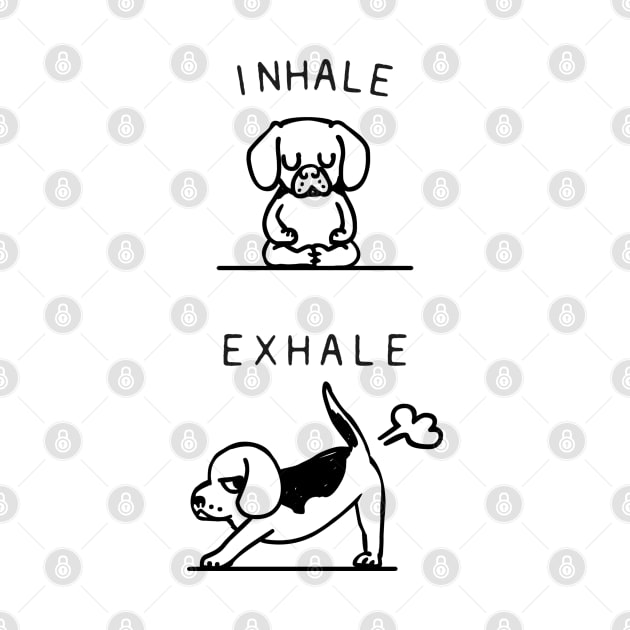 Inhale Exhale Beagle by huebucket