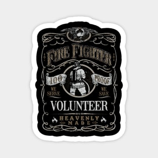 Fire Fighter Whiskey Magnet