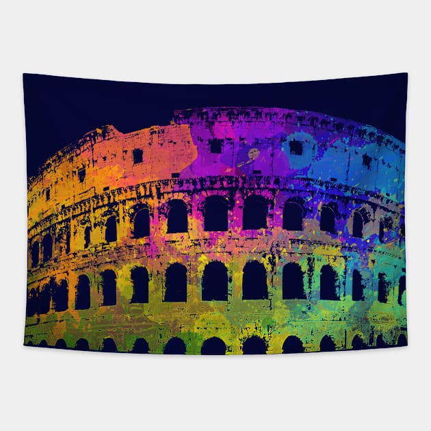 The Colosseum of Rome Tapestry by Seraphine