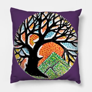 Tree of Life by LowEndGraphics Pillow