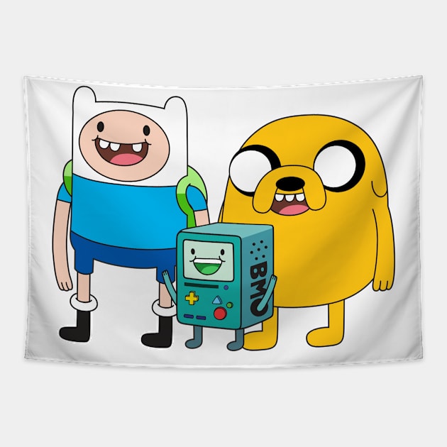 Finn Jake BMO Tapestry by Plushism