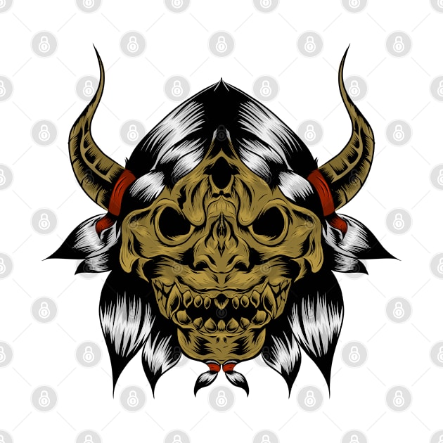 viking skull by widodo01