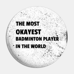 Funny Badminton Pin