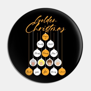 Golden Christmas Pin